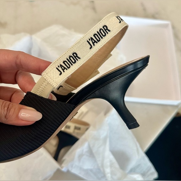 Dior J’Adior Black Slingback Pumps - Picture 4 of 14